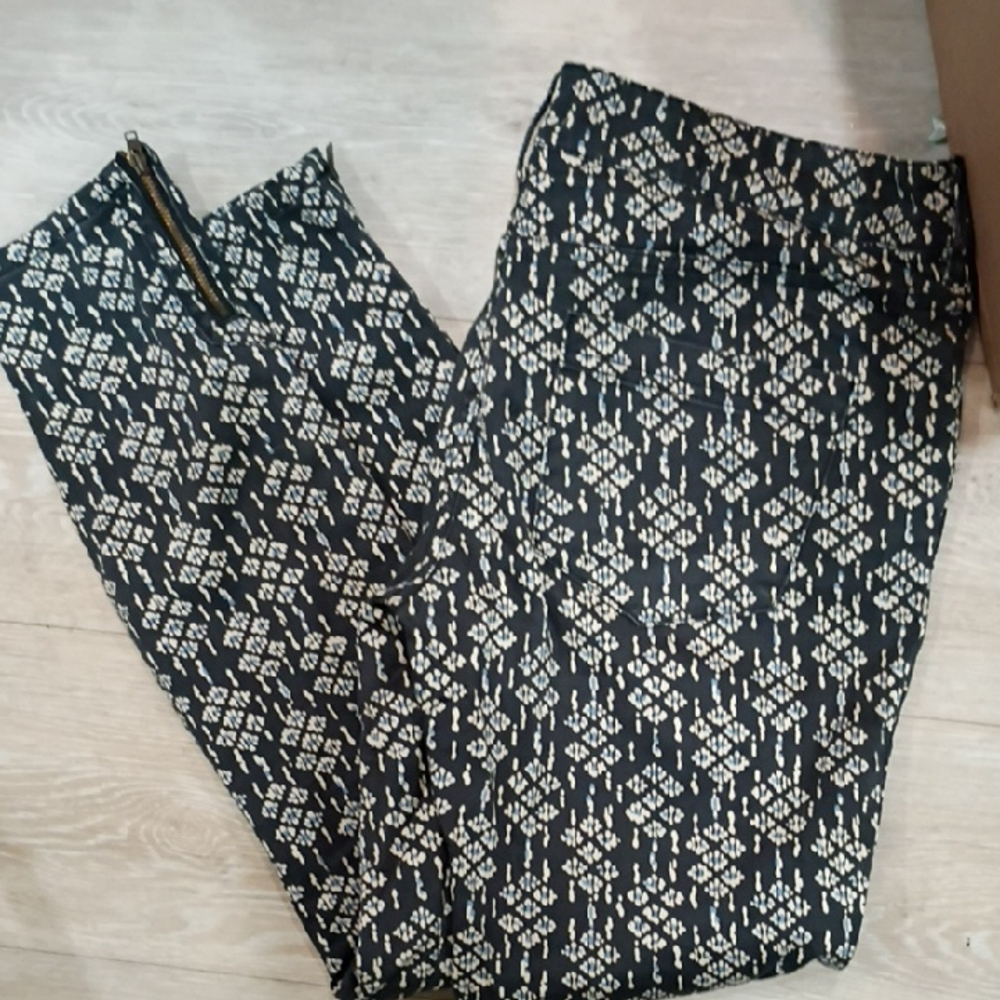 Pilcro and the Letterpress Black and White Skinny Jeans